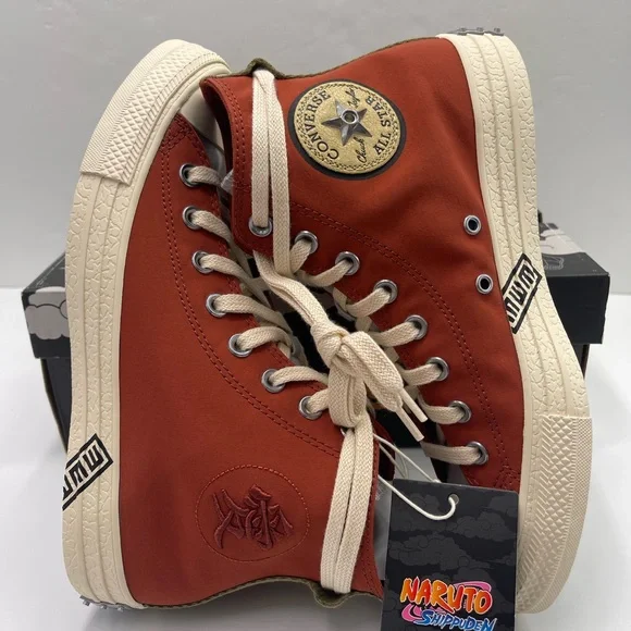 Converse Men’s A14838C NARUTO SHIPPUDEN 
CTAS HI
RITUAL RED/NATURAL IVORY Sneakr - Picture 7 of 16